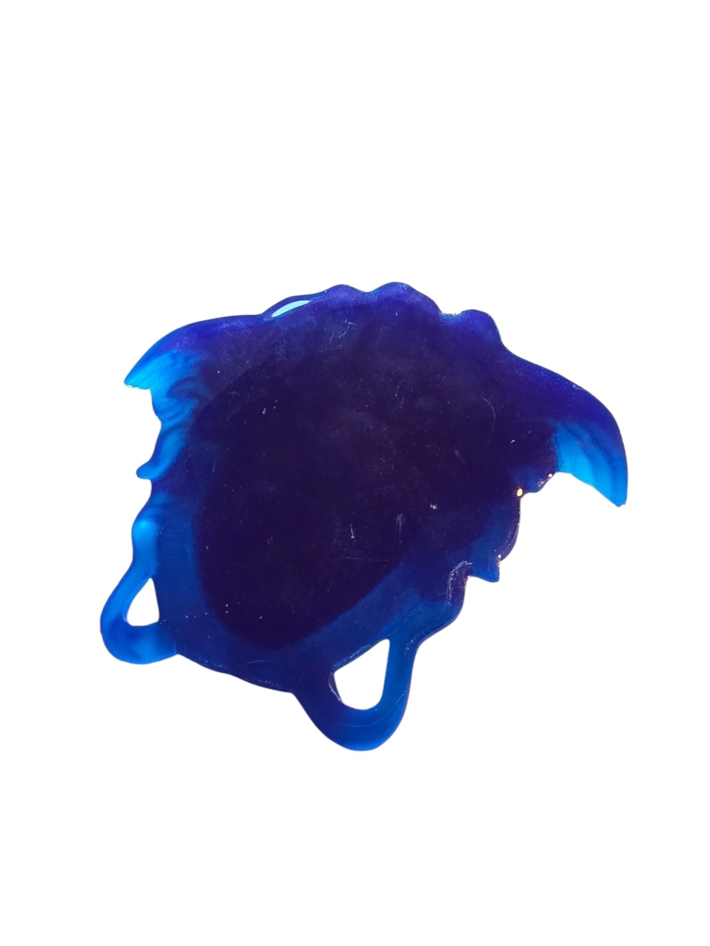 Purple/Blue Resin Versace Inspired Medusa Decor/ Paperweight - Picture 3 of 6